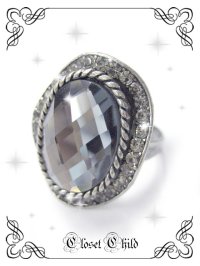 【新品】ストーンリング・黒(Ring・Black) RG_178_B128【通信販売専用商品】