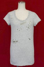 画像1: 【新品】ダメージTシャツ(グレー)(Tshirt/gray) g_tp TS_042_D005【通信販売専用商品】 (1)