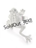 【新品】 ストーンカエルリング (シルバー×クリア) RG_235_B142【通信販売専用商品】