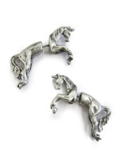 画像1: 【新品】 ユニコーンピアス (アンティークシルバー) PR_006_B101【通信販売専用商品】 (1)