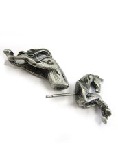 画像2: 【新品】 ユニコーンピアス (アンティークシルバー) PR_006_B101【通信販売専用商品】 (2)