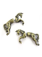 画像1: 【新品】 ユニコーンピアス (アンティークゴールド) PR_005_B101【通信販売専用商品】 (1)