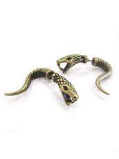 画像1: 【新品】 ヘビピアス (アンティークゴールド) PR_014_B101【通信販売専用商品】 (1)