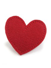 画像1: 【新品】 フェルトハート2WAY (レッド) HA_277_B130【通信販売専用商品】 (1)