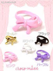画像1: 【新品】ミニリボンリング　ゴールド RG_017_B11【通信販売専用商品】 (1)