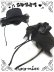 画像3: 【新品】リボンフリルハットカチューシャ headband（レッドxブラック） HA_288_B140 (3)