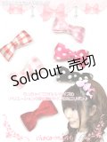 【新品】サテンミニリボンヘアクリップ hair clip　ブラック水玉 HA_130_B142