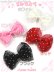 画像1: 【新品】ドットオーガンジーミニリボンヘアクリップ　ブラック (hair clip) HA_248_B147 (1)
