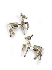 画像1: 【新品】 バンビピアス (ゴールド) PR_027_B147【通信販売専用商品】 (1)