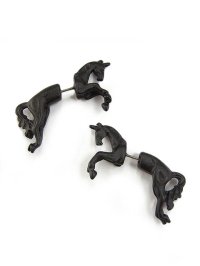【新品】 ユニコーンピアス (ブラック) PR_007_B101【通信販売専用商品】