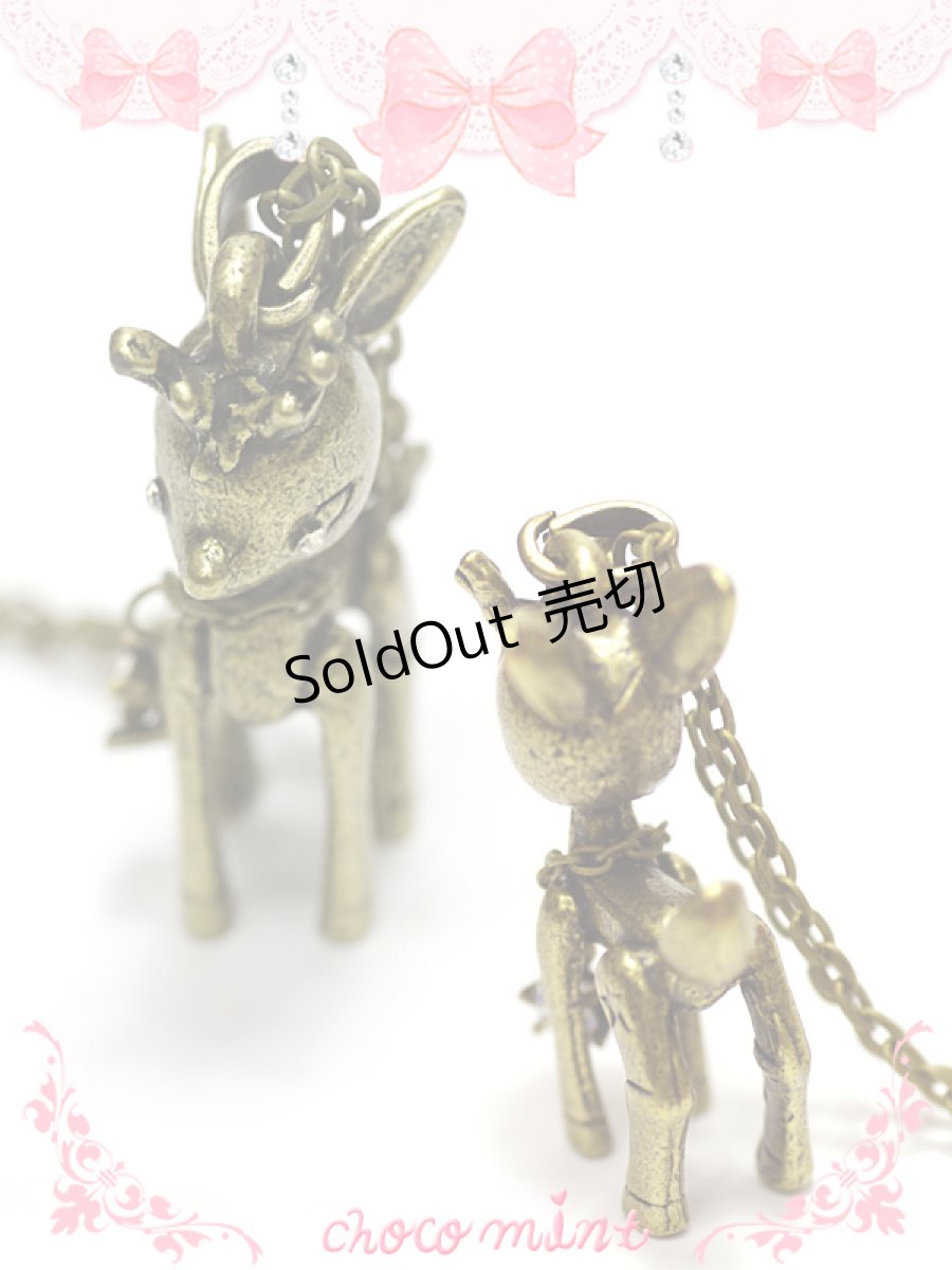 画像2: 【新品】アンティークバンビちゃんネックレス necklace NE_110_B129【通信販売専用商品】 (2)