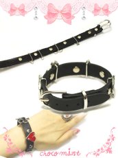 画像2: 【新品】トランプレザーブレスレット　ブラック BR_014_B106【通信販売専用商品】 (2)