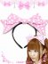 画像1: 【新品】ドットリボンカチューシャ headband(ピンク pink) HA_111_B140 (1)