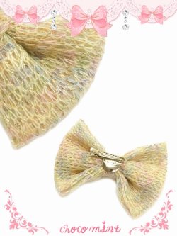 画像2: 【新品】カラフルニットリボン2wayヘアピン＆ブローチ hair pin/brooch HA_117_B140