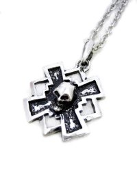 【新品】×ドクロネックレス NE_001_B130【通信販売専用商品】