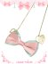 画像1: 【新品】キラキラ☆ハートリボンネックレス (リボン＆ハートネックレス) NE_136_B141 (1)