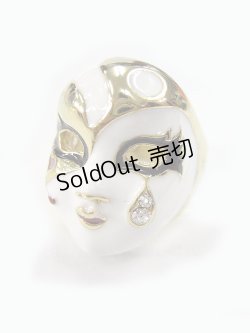 画像1: 【新品】 ヴェネチアンマスケラリング (ホワイト×ゴールド) RG_119_B84【通信販売専用商品】
