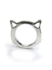 【新品】 ネコシルエットリング(シルバー) RG_188_B83【通信販売専用商品】