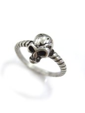 画像1: 【新品】 ミニスカルリング(アンティークシルバー) RG_326_B82【通信販売専用商品】 (1)