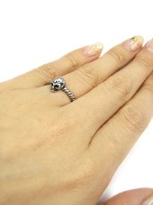 画像5: 【新品】 ミニスカルリング(アンティークシルバー) RG_326_B82【通信販売専用商品】 (5)