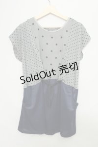 axes femme  / ドット切替ワンピース S-20-05-07-031-1-OP-AX-L-IW-ZT077