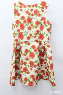 画像3: Honey Bunch(買取対象外)  / 薔薇総柄ジャガードワンピース O-20-07-21-036-LO-OP-L-YM-ZT085