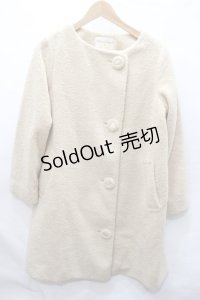 Franche Lippee / プードルファーノーカラーコート O-20-12-28-185-LO-CO-YM-ZT-C001