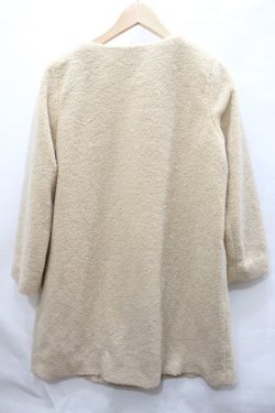 画像3: 【SALE】【40%OFF】Franche Lippee / プードルファーノーカラーコート O-20-12-28-185-LO-CO-YM-ZT-C001