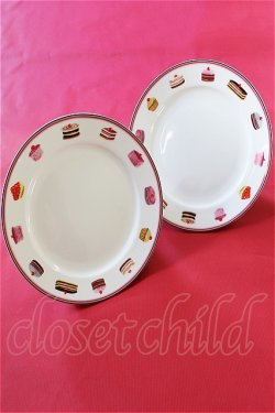 画像1: 【新品】10%off クリストファーヴァイン　ペアケーキプレート a pair of plates cv-009