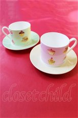 画像1: 【新品】10%off クリストファーヴァイン　ペアカップ＆ソーサー 2 pairs of cups&saucers cv-011【通信販売専用商品】 (1)