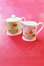 画像1: 【新品】30%off クリストファーヴァイン　シュガー＆クリーマー sugar pot&cream pot cv-012-1【通信販売専用商品】 (1)