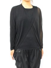 画像1: 【新品】シフォン切替カットソー g_tp TP_048_D005【通信販売専用商品】 (1)