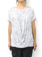 画像2: 【新品】ドレープ半袖カットソー(白) g_tp TP_105_D016【通信販売専用商品】 (2)