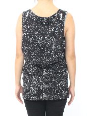 画像3: 【新品】ペイントタンクトップ(黒×白) g_tp TP_006_D001【通信販売専用商品】 (3)