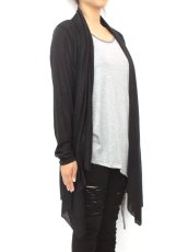 画像4: 【新品】アシンメトリーノースリーブカットソー (グレー) g_tp TP_001_D001【通信販売専用商品】 (4)