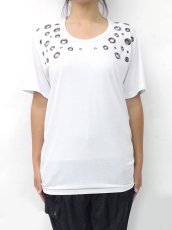 画像2: 【新品】丸カン半袖カットソー(白) g_tp TP_026_D003【通信販売専用商品】 (2)
