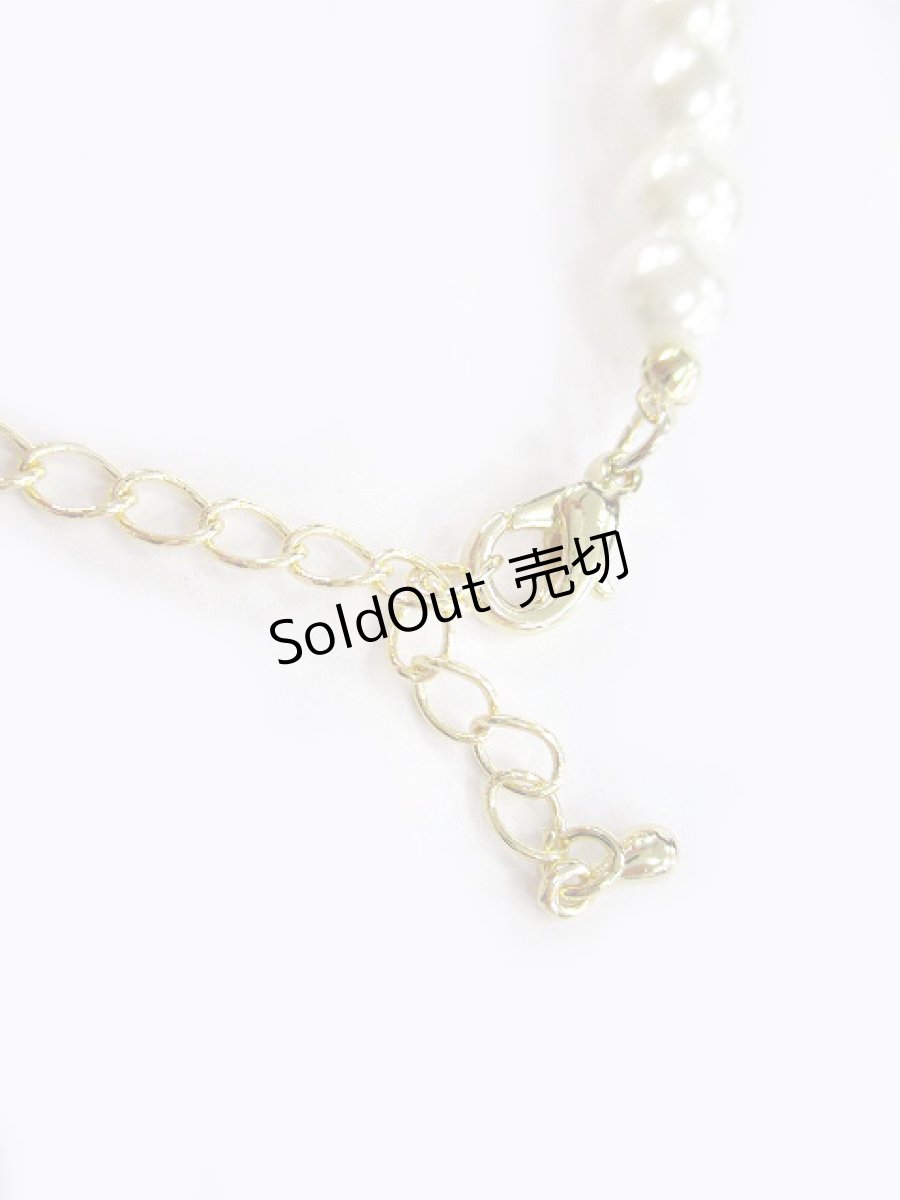 画像2: 【新品】クリスタルリボンパールネックレス(ピンク) NE_057_B131【通信販売専用商品】 (2)