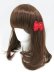 画像3: 【新品】ドットオーガンジーミニリボンヘアクリップ(レッド) HA_149_B147 (3)