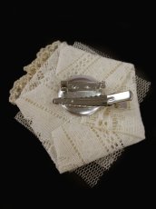 画像2: 【新品】チュール重ね2Wayブローチ&ヘアクリップ（時計ウサギ） HA_071_B130【通信販売専用商品】 (2)