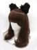 画像1: 【新品】 ねこみみカチューシャ (ブラック×ブラック) HA_182_B147 (1)