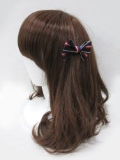 画像3: 【新品】 レジメンタルリボン2Way(ネイビー×ワイン) HA_150_B148【通信販売専用商品】 (3)