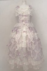 画像1: BABY,THE STARS SHINE BRIGHT  / Wisteria Princess〜煌めく窓辺のウィステリア〜ジャンパースカートドレス O-23-04-29-070-1-OP-BA-L-NS-ZT345 (1)