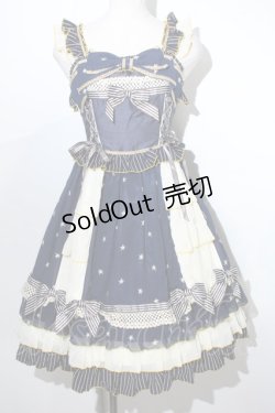 画像1: BABY,THE STARS SHINE BRIGHT /  Etoile Filante 〜お星さまに願いを〜ジャンパースカート  紺 S-24-05-13-078-BA-OP-UT-ZS