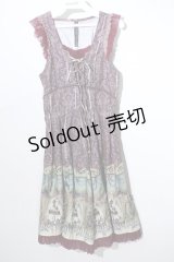 Ozz Croce / トルソー＆ティーカップジャンパースカート - ワイン S-24-05-13-056-OO-OP-SZ-ZS