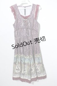 Ozz Croce / トルソー＆ティーカップジャンパースカート - ワイン S-24-05-13-056-OO-OP-SZ-ZS