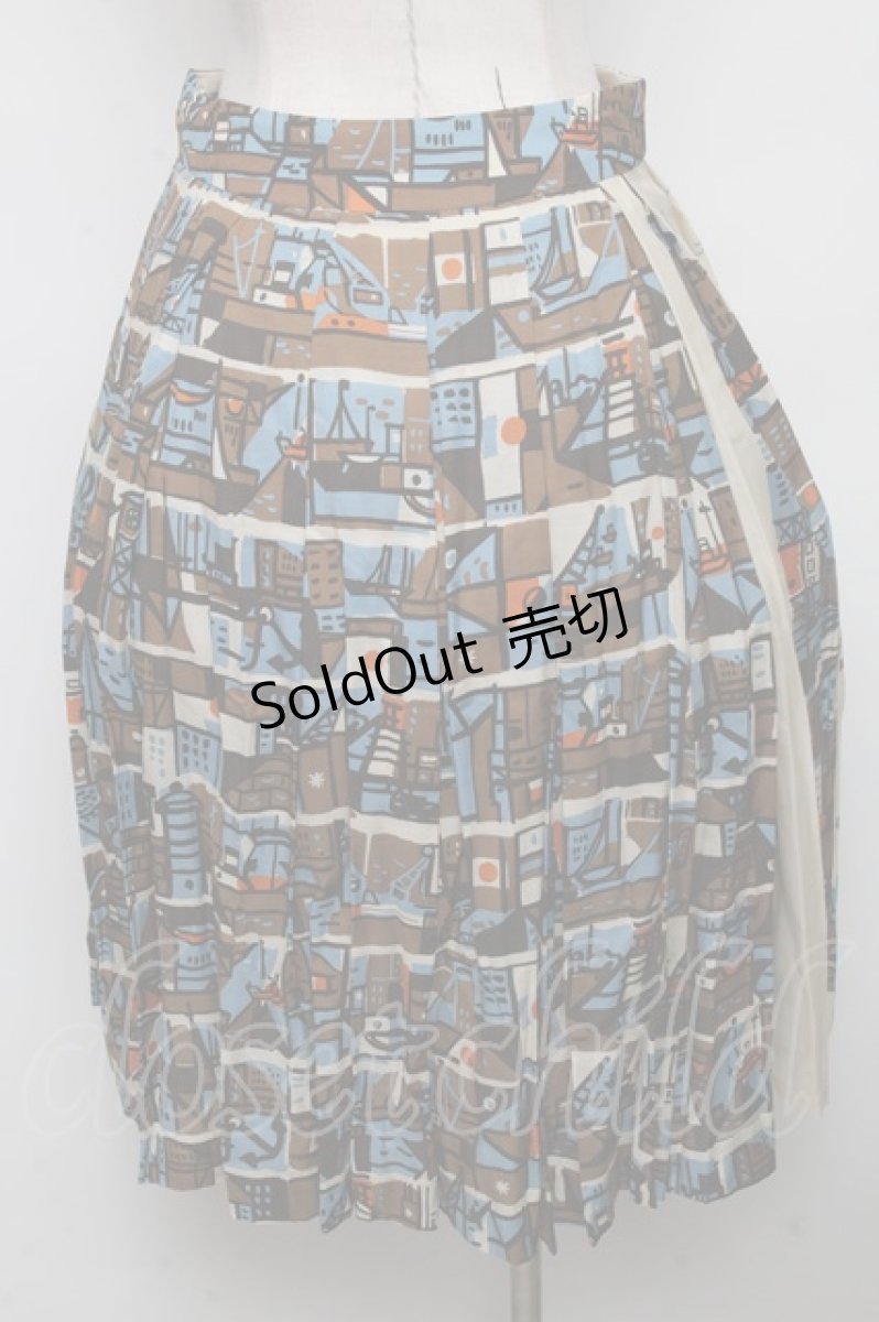 画像2: 【SALE】Jane Marple Dans Le Salon / Port of the poetのタックスカート  ベージュ S-24-11-14-060-JM-SK-AS-ZT067 (2)