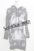 NieR Clothing / プリントパーカー  黒 H-25-01-09-052-PU-TO-KB-ZH