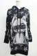 画像1: NieR Clothing / プリントパーカー  黒 H-25-01-09-052-PU-TO-KB-ZT391 (1)