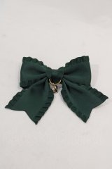 LOTUS ribbon / ハートリボンクリップ  グリーン I-25-01-26-095-EL-AC-HD-ZT437