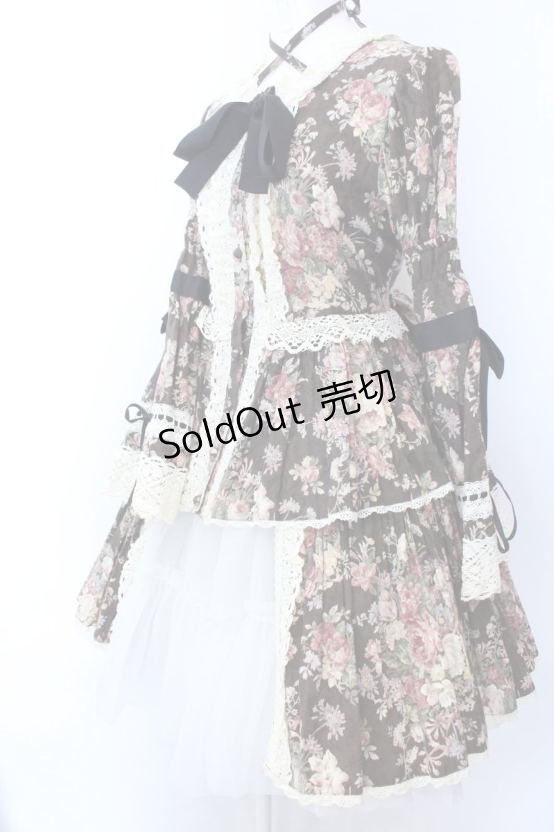 画像2: BABY,THE STARS SHINE BRIGHT / ローズジャガード2ピース（ペチコート欠品）  ブラウン O-25-02-11-008-BA-OP-OW-OS (2)
